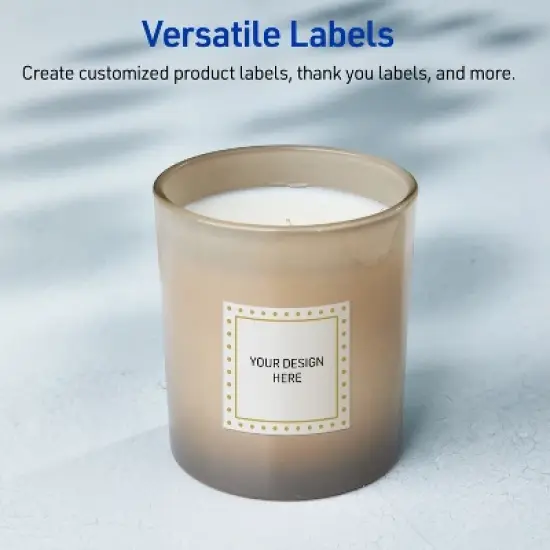 Avery 2" x 2" Labels, Gold Border with Gold Dots, 120 ct image {5}