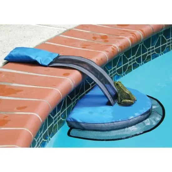 Swimline HydroTools 7020 FrogLog Critter Saving Inflatable Rescue and Escape Ramp for Swimming Pools for Frogs, Chipmunks, Mice, and Lizards, Blue image {2}