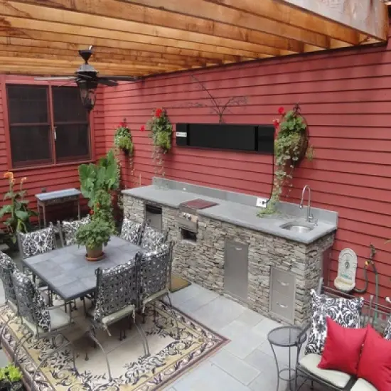 Glareless Wall Mounted Infrared Electric Outdoor Heater with Remote - Black - EnerG+ image {1}