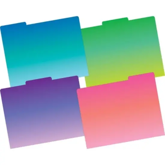 Barker Creek Tie-Dye and Ombre 14pt Letter-Size File Folders Multi-Design Set 36 per Set: Paper, Top Tab, 50 Sheet Capacity image {2}