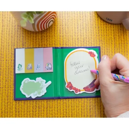 Silver Buffalo The Wizard of Oz Emerald City Yellow Brick Road Sticky Note and Tab Box Set image {6}