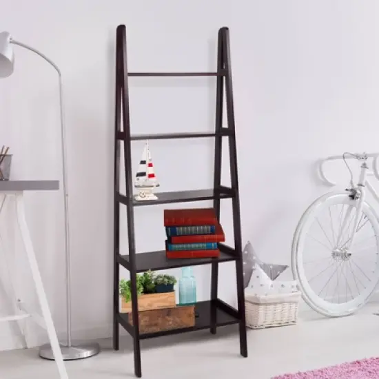 5 Shelf Ladder Bookcase - Flora Home image {3}