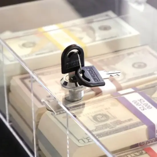 Nadex Coins&trade; 5-Compartment Currency Tray with Locking Cover in Clear image {3}