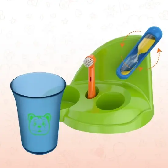 Brusheez Buddy the Bear Children's Electric Kids Toothbrush Set image {4}