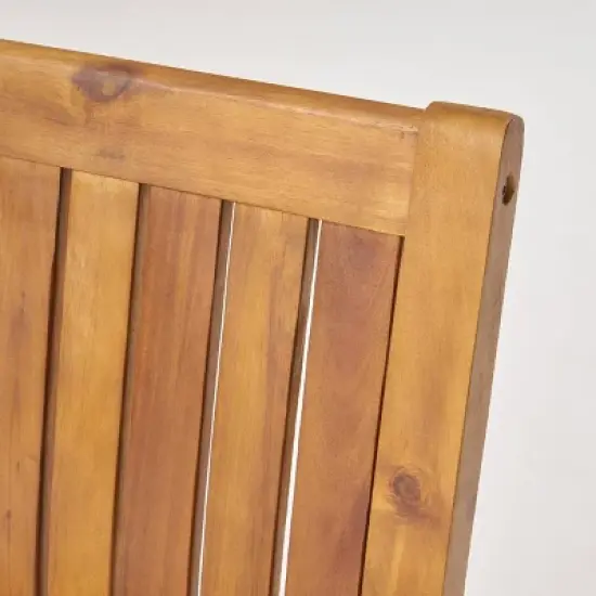 Huckleberry 7pc Acacia Wood and Iron Planter Dining Set image {2}