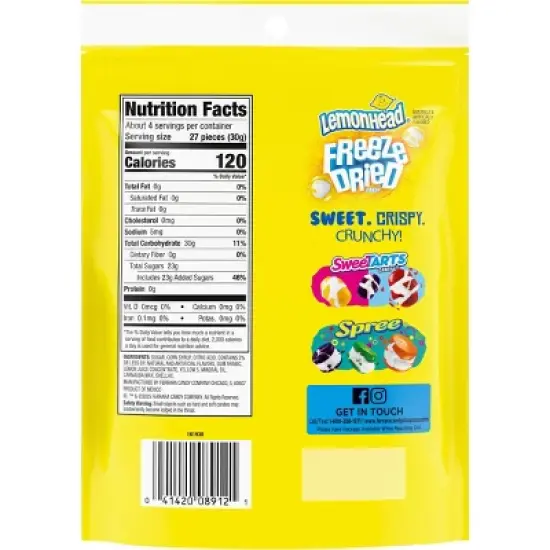 Lemonhead Freeze Dried Candy - 4oz image {1}