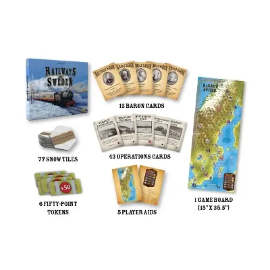 Railways of Sweden Board Game image {1}