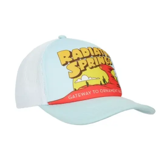 Disney Pixar Cars Disney Radiator Springs light Blue Trucker Hat image {2}
