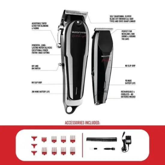 Self-Cut System Combo Clipper and Trimmer Set - Trial Size image {1}