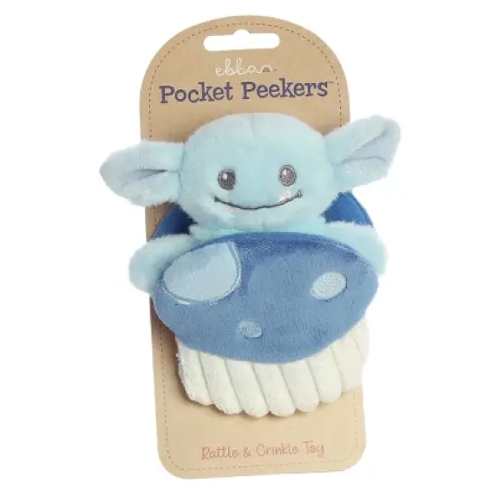 ebba Small Gribble Goblin Pocket Peekers Playful Baby Stuffed Animal Blue 5.5" image {6}