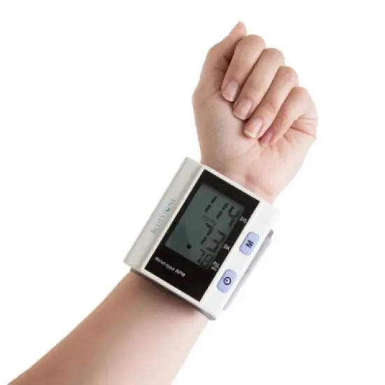 Automatic Blood Pressure Monitor with Digital LCD Display Screen and Adjustable Wrist Cuff by Bluestone image {5}