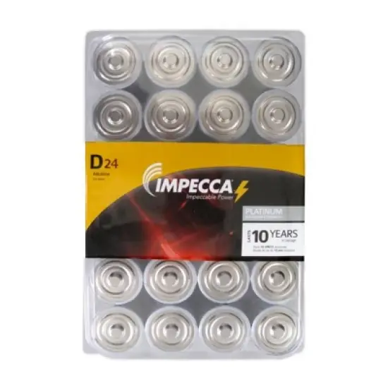 Impecca D 24-Pack Alkaline Platinum Batteries (24-Cells) image {2}