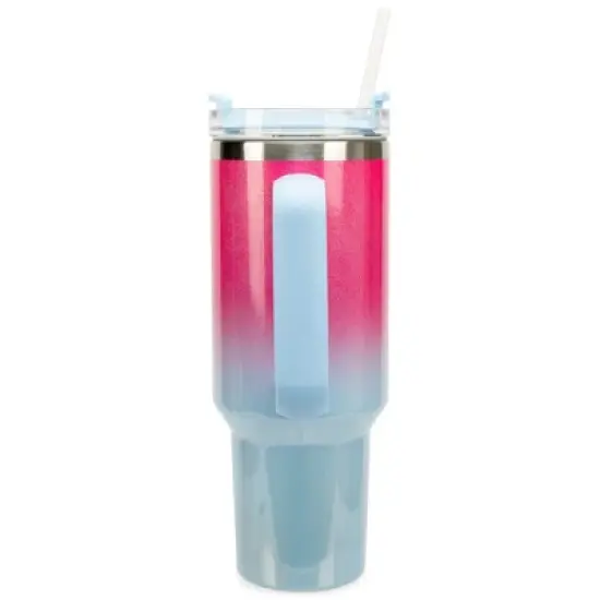 100 North Snow Much Fun Winter Wonderland Wrap-Around 40 Oz. Stainless Steel Water Bottle Coffee Mug, Spill & Leak Resistant, Travel Tumbler with image {1}