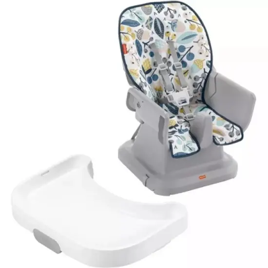 Fisher-Price SpaceSaver Simple Clean High Chair with Wraparound Deep-Dish Tray, 3 Recline Positions for Toddlers, image {1}