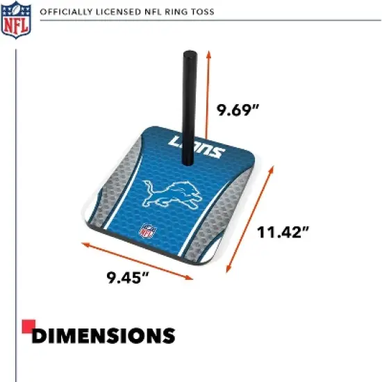 NFL Detroit Lions Solid Wood Quoits Toss Game image {2}