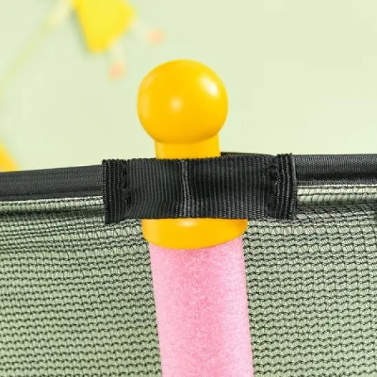 Soozier Trampoline for Kids with Net, Indoor Toddler Trampoline with Safety Enclosure, Birthday Gift for Boys and Girls 3-10 Years image {4}