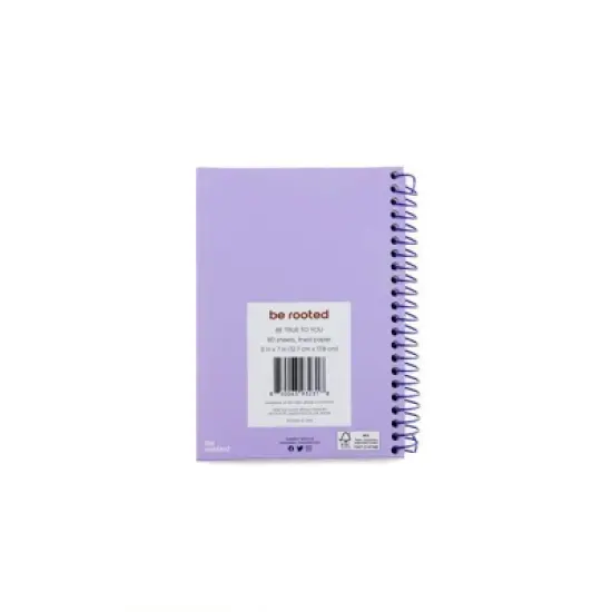 Be Rooted 5"x7" Journal 160 Pages Be True to You Lavender image {1}