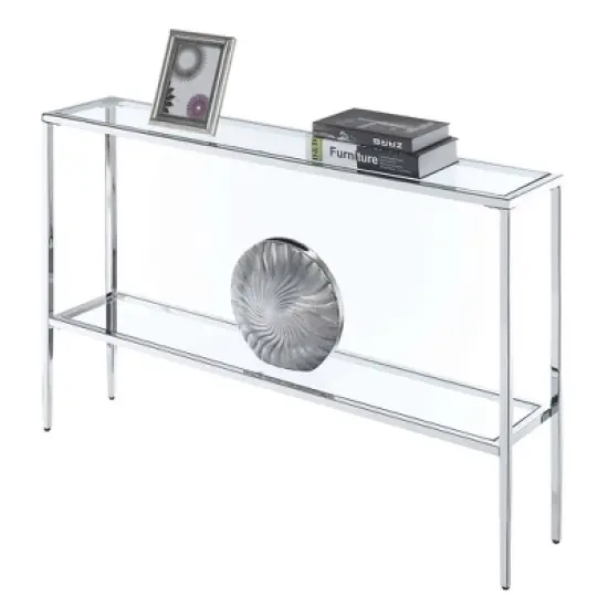 Nadia Chrome Console Table Chrome - Breighton Home image {2}