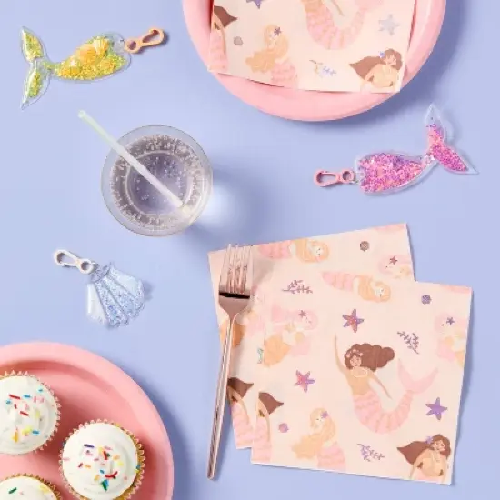 6ct Mermaid Keychains Party Favor - Spritz&trade; image {1}