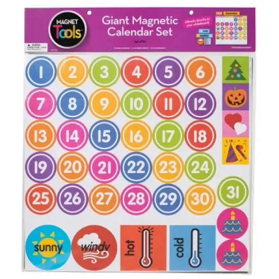 94pc Giant Magnetic Calendar Set - Dowling Magnets image {1}