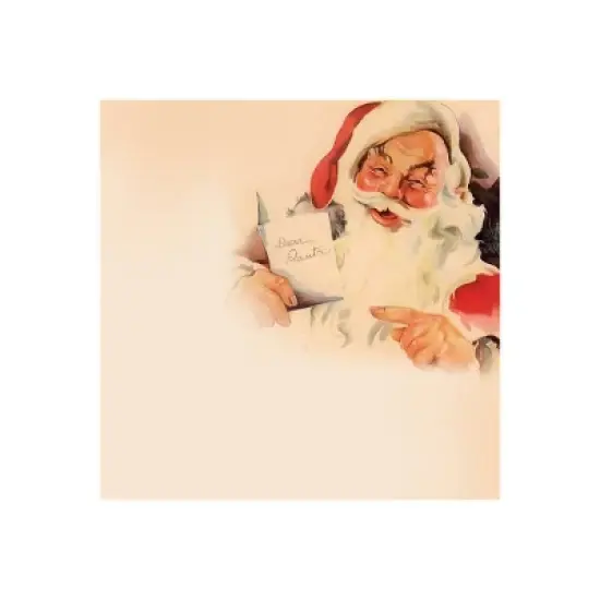 Great Papers! Vintage Santa Holiday Letterhead Beige 80/Pack (2019111) image {1}