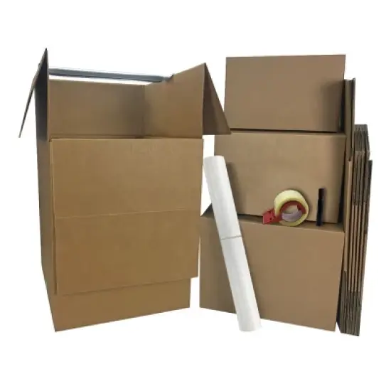 UBMOVE 1 Room Wardrobe Moving Kit with 9 Moving Boxes and Selection of Packing Supplies image {7}