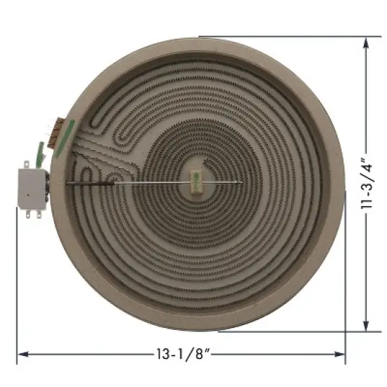 ERP&reg; Replacement Radiant Heat Surface Element for GE&reg; Part Number WB30T10155 in Multicolored image {5}