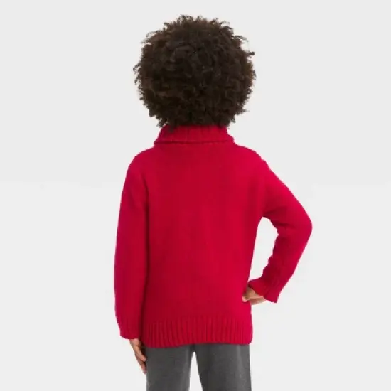 Toddler Boys' Shawl Collar Sweater - Cat & Jack&trade; Red image {1}