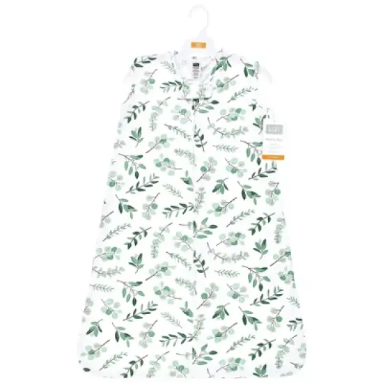 Hudson Baby Cotton Sleeveless Wearable Sleeping Bag, Sack, Blanket, Eucalyptus image {1}