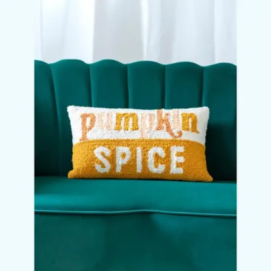 Shiraleah "Pumpkin Spice" Fall Decorative Pillow image {1}