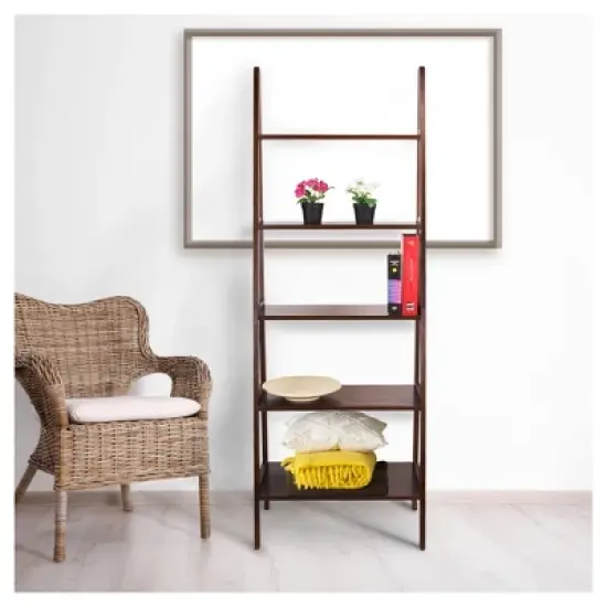 72" Shelf Ladder Bookcase - Flora Home image {6}