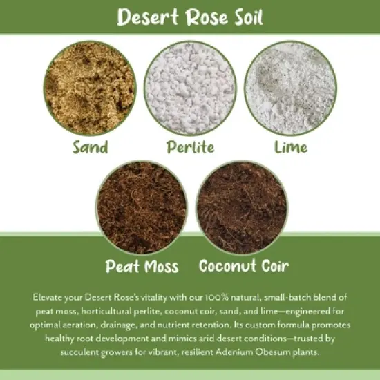 Soil Sunrise Desert Rose Potting Soil Mix, Repot, Sprout and Grow Potted Plants image {5}