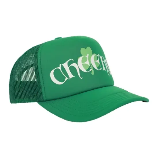 St. Patrick's Day Cheers Green Trucker Hat image {2}