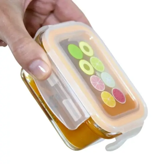 Sage Spoonfuls 6pk Durable Leakproof Glass Baby Food Storage Containers - Clear - 4oz image {1}