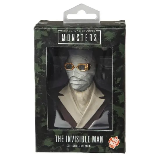 Trick or Treat Studios Holiday Horrors Invisible Man Halloween Ornament - 4 in x 3 in - Gray image {1}
