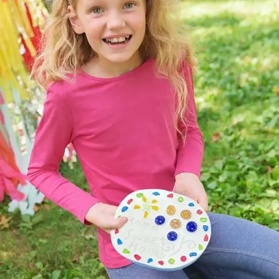 4M: Make Your Garden: Stepping Stone - DIY Ceramic Yard Decor Kit, Arts & Craft image {5}