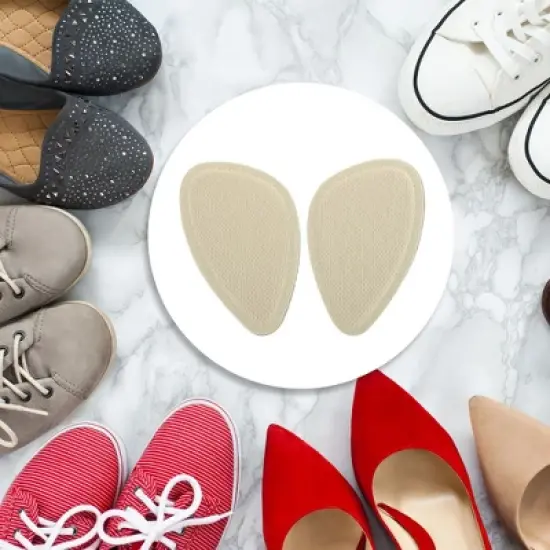 Unique Bargains Soft Bottom Anti-slip Forefoot Insole Pads 3 Pairs image {2}