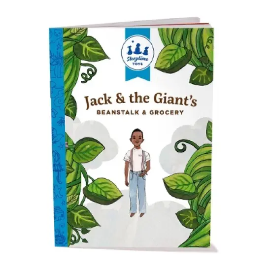 Storytime Toys Jack & the Giant's Beanstalk & Grocery 3D Puzzle Book and Toy Mini Set - 3 in 1 - Book, Build, Play image {2}