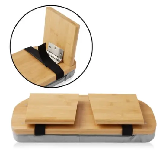 Prajna  Meditation Bench - Bamboo, Folding Yoga Stool with Cushion and Carry Bag image {3}