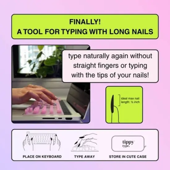 tippy type Keyboard Cover Compatible with Mac image {1}