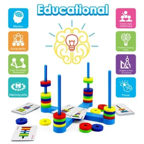 VATOS Board Magnetic Kids Game for Kids Age 3 4 5 6 7 8 image {4}