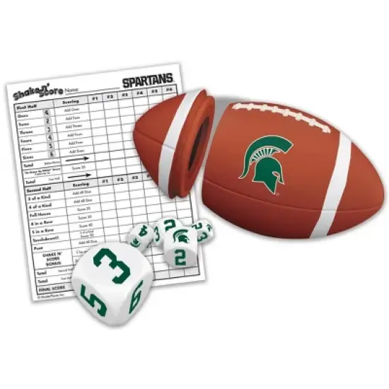 MasterPieces Officially Licsenced NCAA Michigan State Spartans Shake N' Score Dice Game for Age 6 and Up image {2}