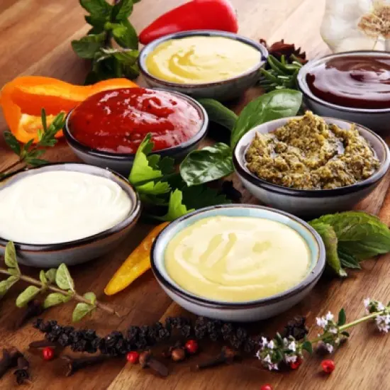 Unique Bargains Stainless Steel Bowls Condiment Containers with Lids Green image {5}