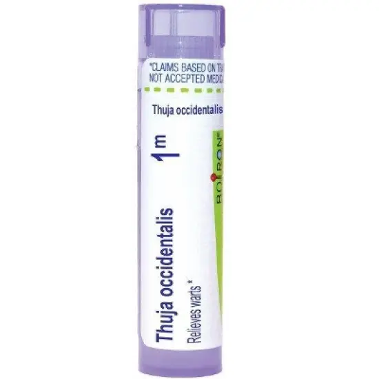 Thuja Occidentalis 1M by Boiron Homeopathic Single Medicine For First Aid  -  80 Pellet image {10}