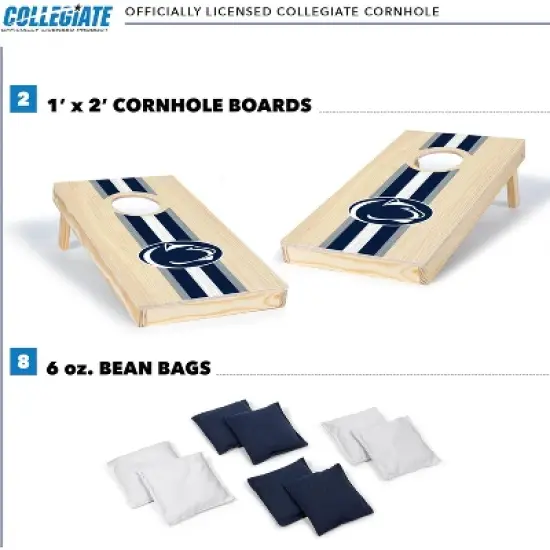NCAA Penn State Nittany Lions 1'x2' Wood Cornhole Set image {1}