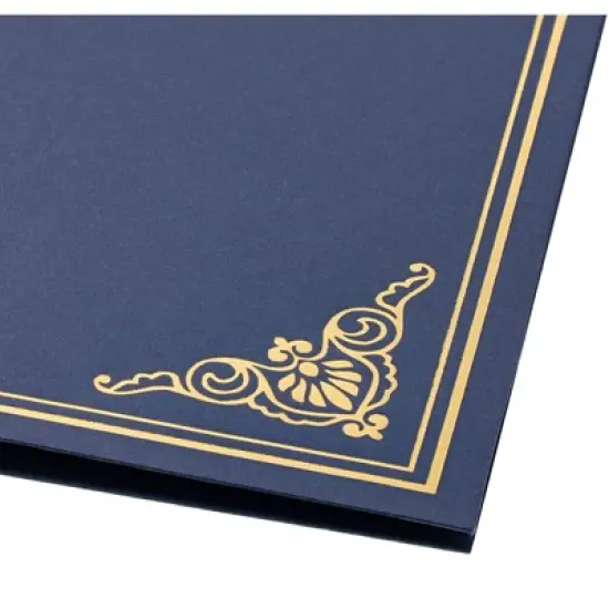 Paper Junkie 24 Pack Certificate Frame Holder, Folder & Cover for Letter Size Documents, Files & Graduation Diploma, Blue, 8.5 x 11.25 in image {5}