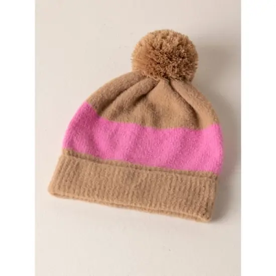Shiraleah Pink and Tan Sawyer Hat image {1}