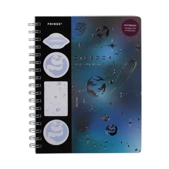 FRINGE Paperback Spiral Notebook with Sticky Notes Spacey Notes image {5}