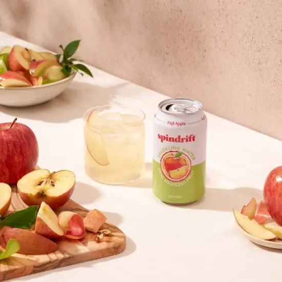 Spindrift Fuji Apple Sparkling Water - 8pk/12 fl oz Cans image {5}