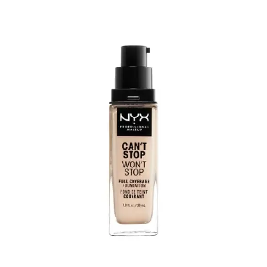 NYX Professional Makeup Can't Stop Won't Stop 24Hr Full Coverage Matte Finish Foundation - 1 fl oz image {1}